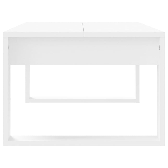 Coffee Table White 102X50X35 Cm Engineered Wood Nxttpn