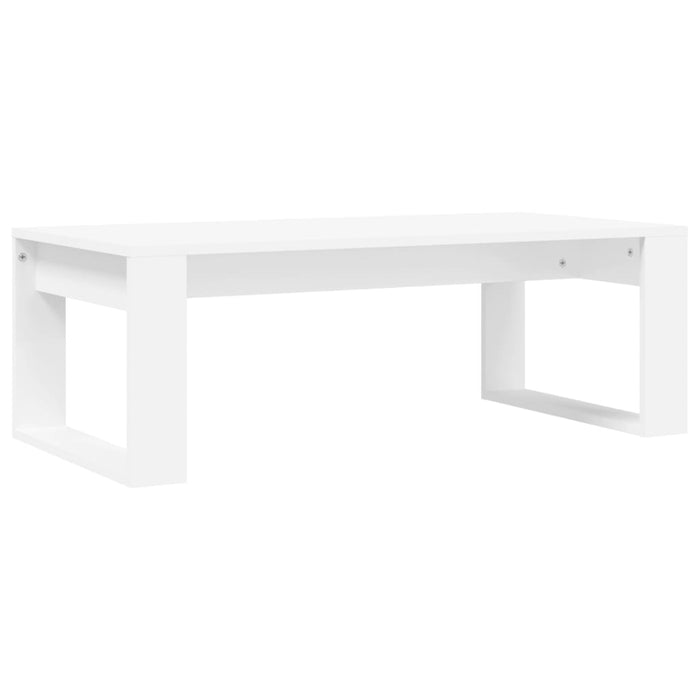 Coffee Table White 102X50X35 Cm Engineered Wood Nxttpn