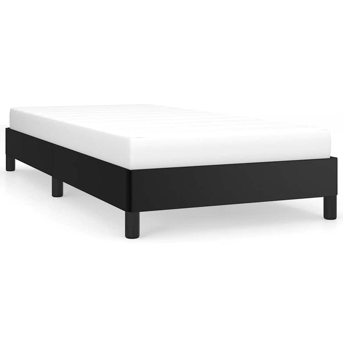 King Single Size Bed Frame Without Mattress Black Faux Leather Tppipp