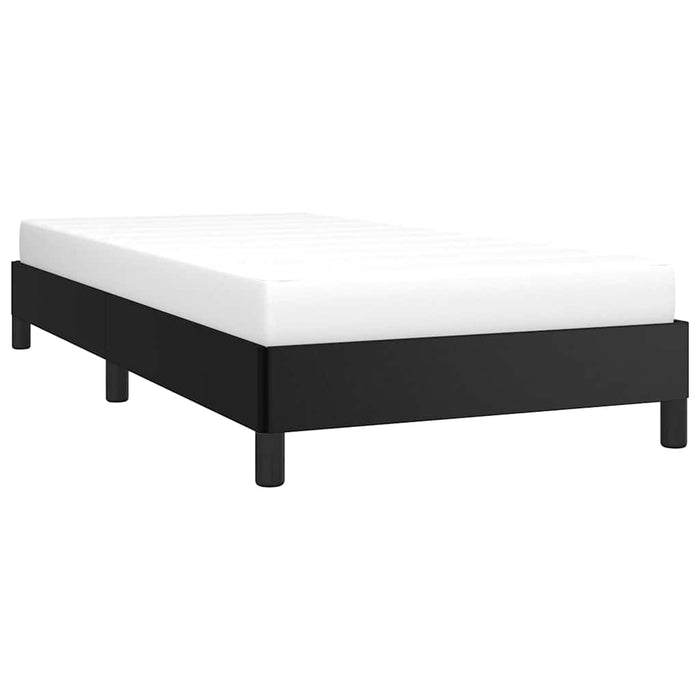 King Single Size Bed Frame Without Mattress Black Faux Leather Tppipp