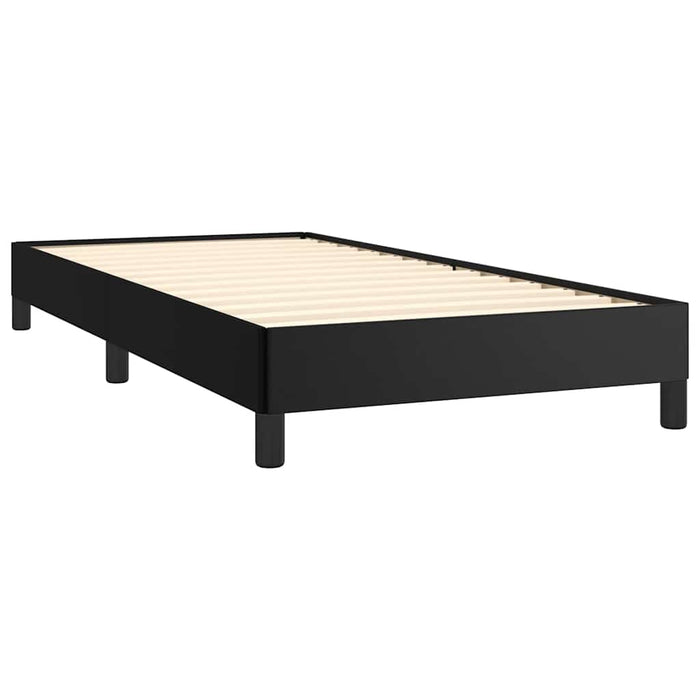 King Single Size Bed Frame Without Mattress Black Faux Leather Tppipp