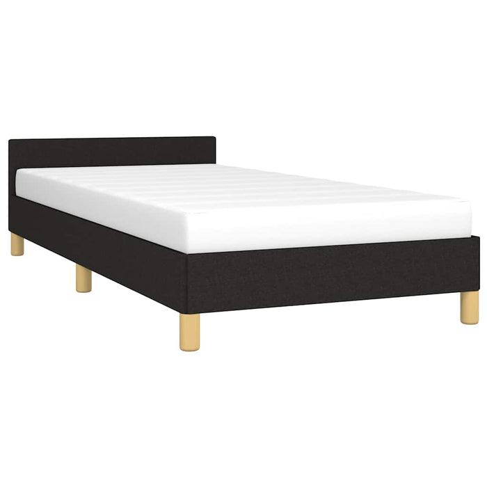 King Single Size Bed Frame Without Mattress Black Fabric Tppilb