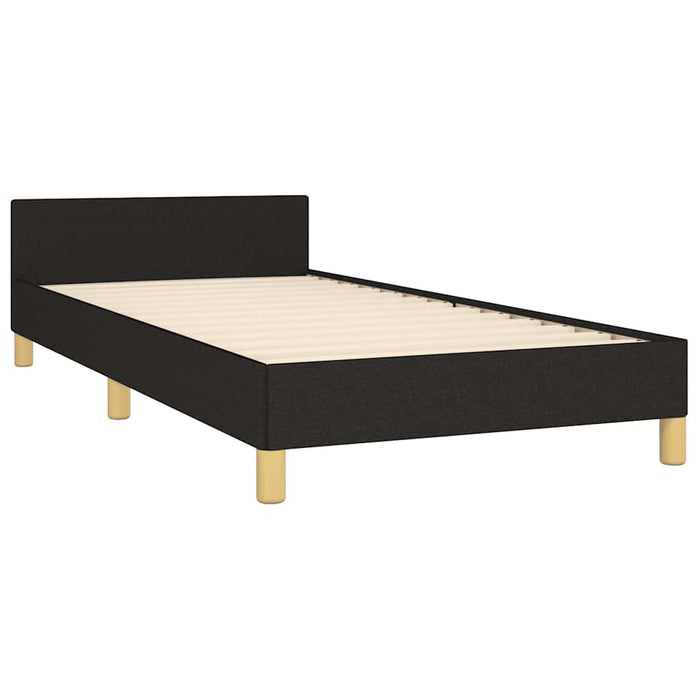 King Single Size Bed Frame Without Mattress Black Fabric Tppilb
