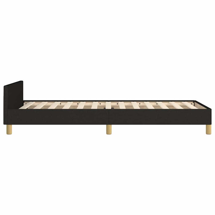 King Single Size Bed Frame Without Mattress Black Fabric Tppilb