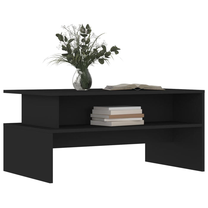 Coffee Table Black 90X55X42.5 Cm Engineered Wood Ntaxik