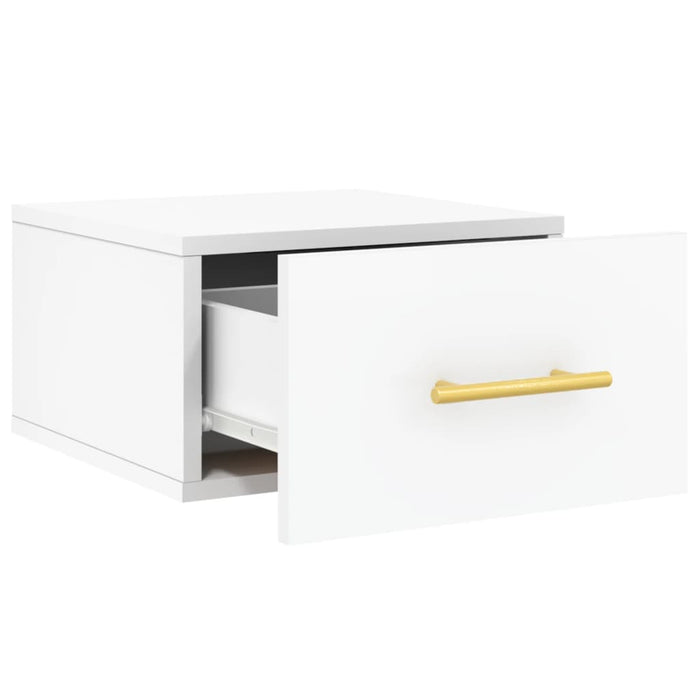 Wall-Mounted Bedside Cabinet White 35X35X20 Cm Nxkinn
