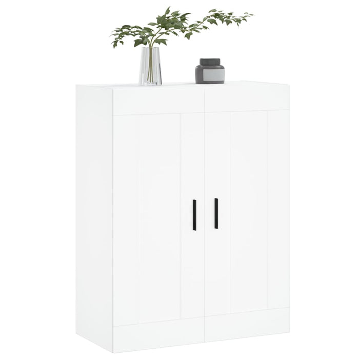 Wall Mounted Cabinet White 69.5X34X90 Cm Engineered Wood Ntbtkl