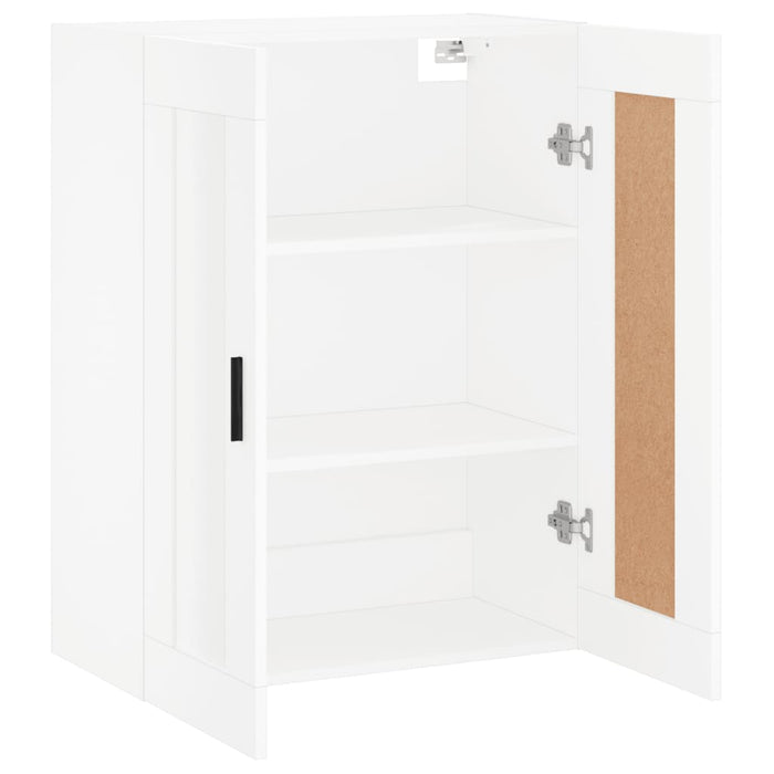 Wall Mounted Cabinet White 69.5X34X90 Cm Engineered Wood Ntbtkl