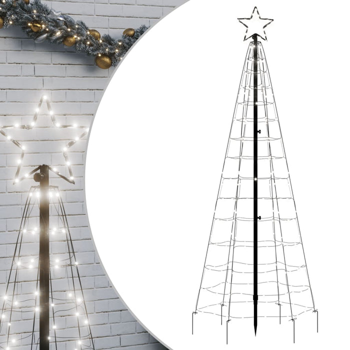 Christmas Tree Light With Spikes 220 Leds Cold White 180 Cm Tpnobo
