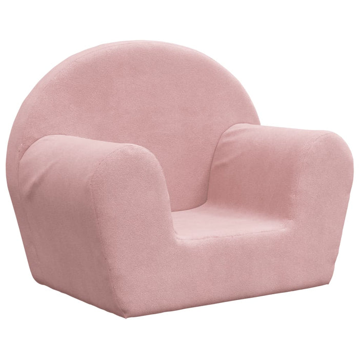 Kids' Sofa Pink Soft Plush Tplknp