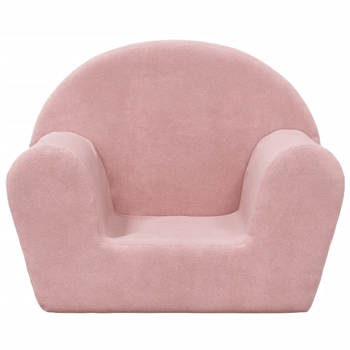 Kids' Sofa Pink Soft Plush Tplknp