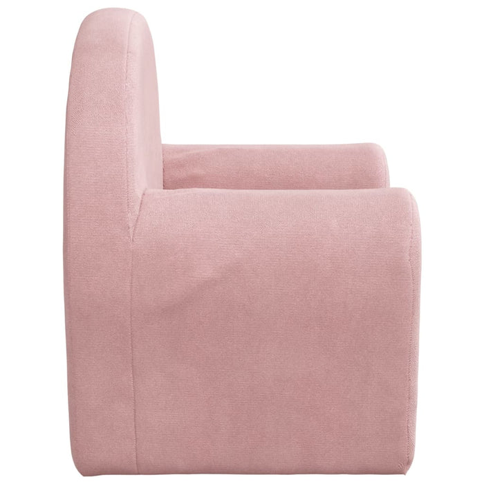 Kids' Sofa Pink Soft Plush Tplknp