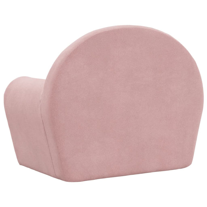 Kids' Sofa Pink Soft Plush Tplknp