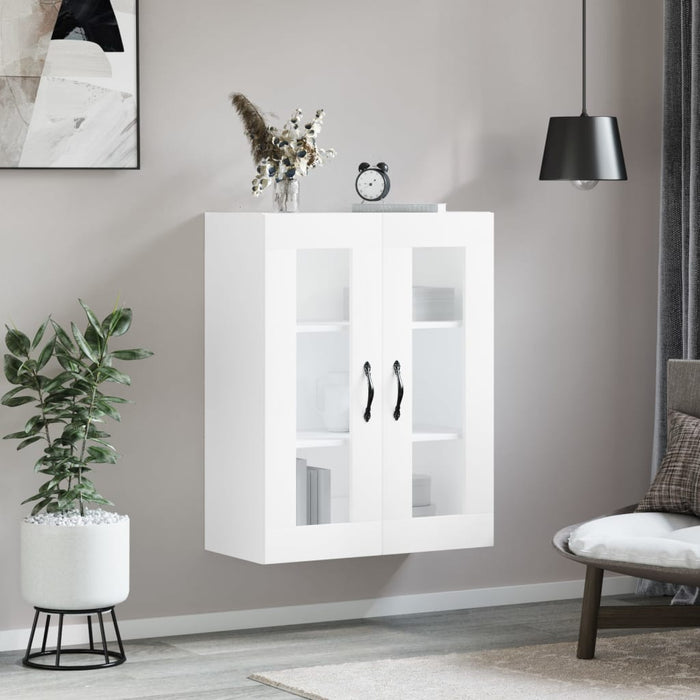 Wall Mounted Cabinet White 69.5X34X90 Cm Engineered Wood Ntaknl