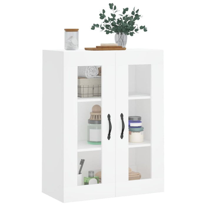 Wall Mounted Cabinet White 69.5X34X90 Cm Engineered Wood Ntaknl