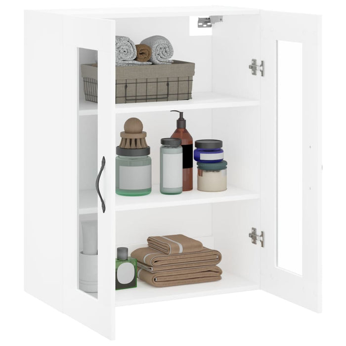 Wall Mounted Cabinet White 69.5X34X90 Cm Engineered Wood Ntaknl