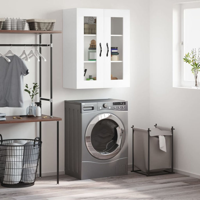 Wall Mounted Cabinet White 69.5X34X90 Cm Engineered Wood Ntaknl