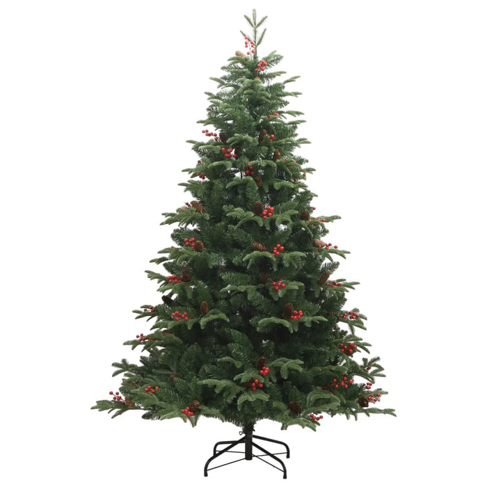 Artificial Hinged Christmas Tree With Cones And Berries 180 Cm Tpntil