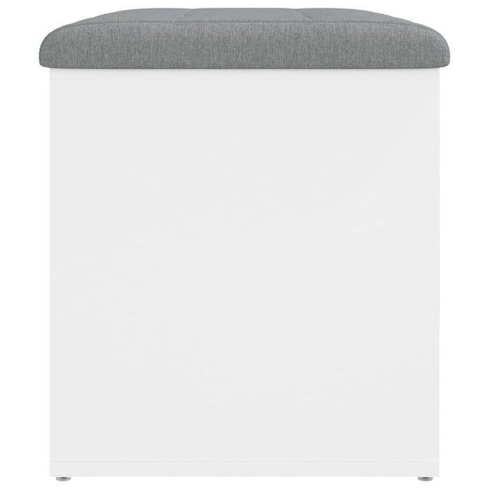 Storage Bench White 62X42X45 Cm Engineered Wood Ntpbab