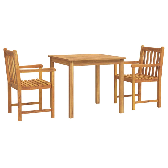3 Piece Garden Dining Set Solid Wood Acacia Txblxip