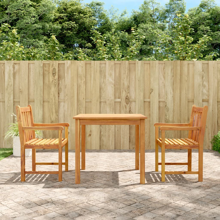 3 Piece Garden Dining Set Solid Wood Acacia Txblxip