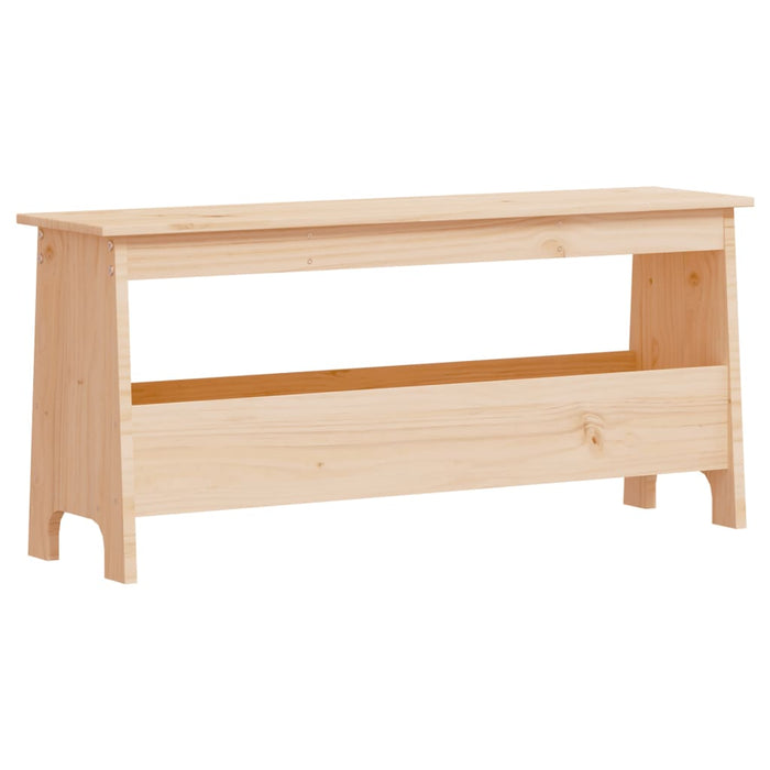 Hall Bench 100X28X45 Cm Solid Wood Pine Ntitnx