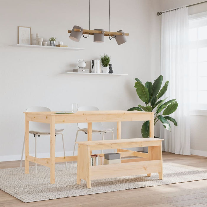 Hall Bench 100X28X45 Cm Solid Wood Pine Ntitnx