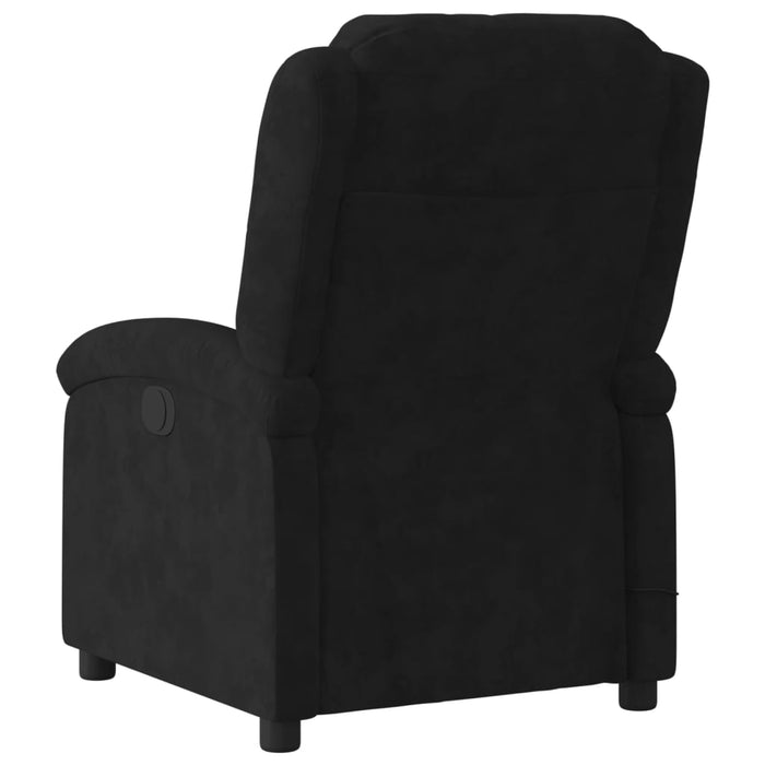 Recliner Chair Black Velvet Tionbt
