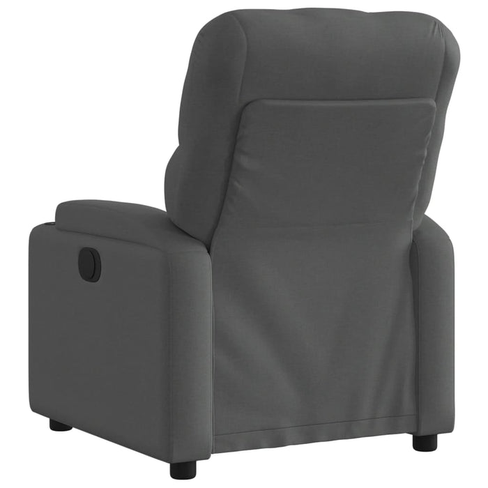 Recliner Chair Dark Grey Fabric Tixanb