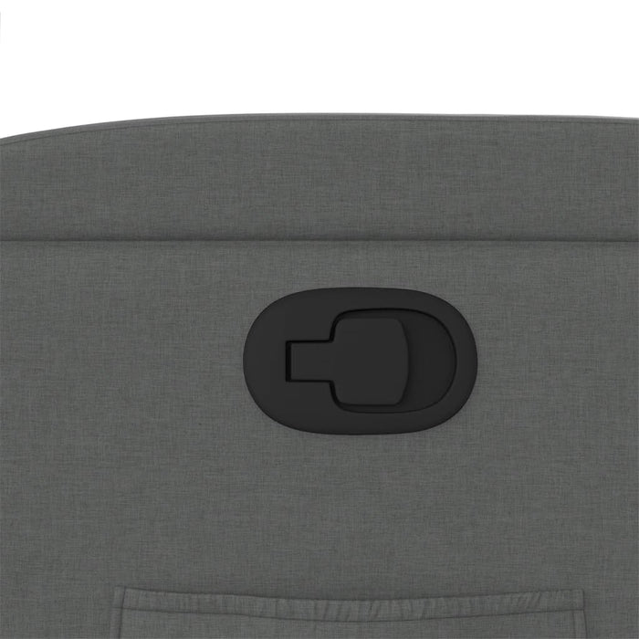 Recliner Chair Dark Grey Fabric Tixanb