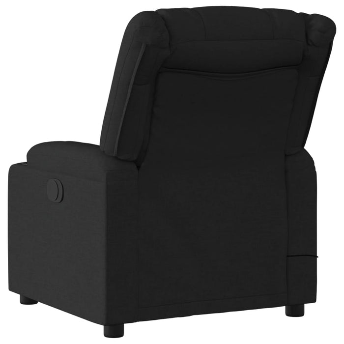 Massage Recliner Chair Black Fabric Txblnkt