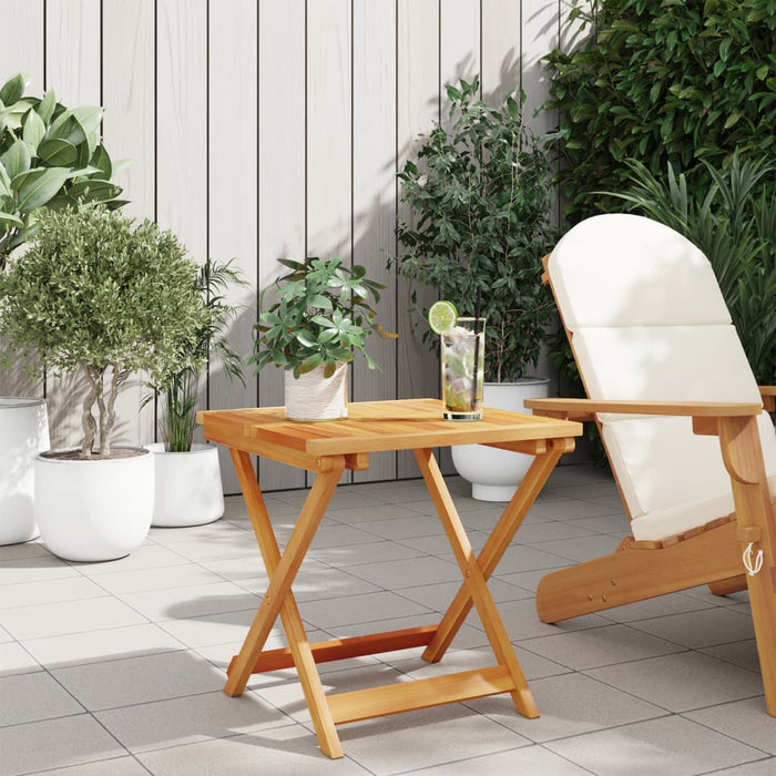 Folding Garden Table 50X50X50 Cm Solid Wood Acacia Tlankt