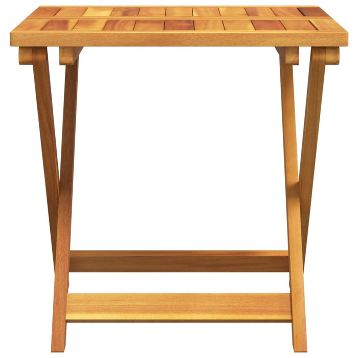 Folding Garden Table 50X50X50 Cm Solid Wood Acacia Tlankt