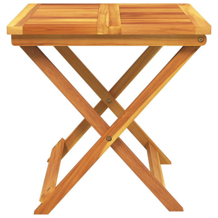 Folding Garden Table 50X50X50 Cm Solid Wood Acacia Tlankt