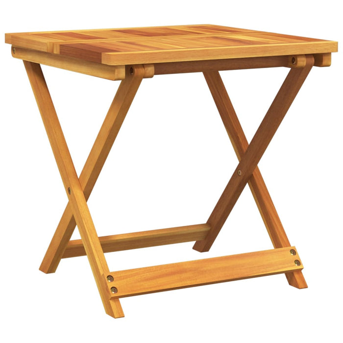 Folding Garden Table 50X50X50 Cm Solid Wood Acacia Tlankt