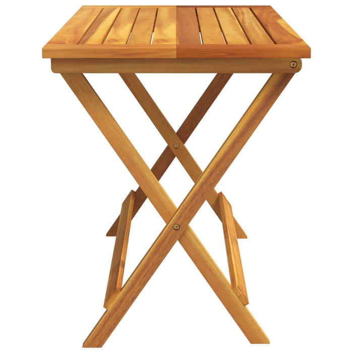 Folding Garden Table 90X52.5X65 Cm Solid Wood Acacia Tlanka