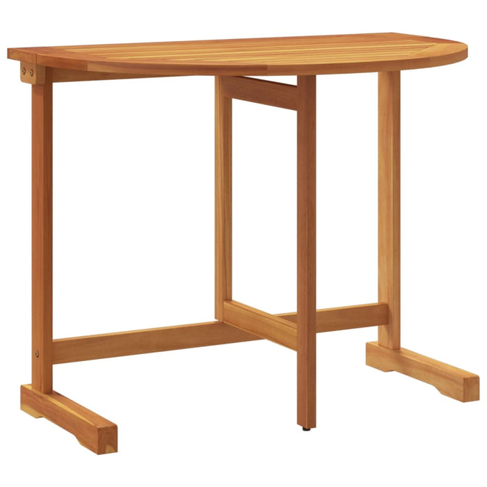 Folding Balcony Table 90X60X72 Cm Solid Wood Acacia Tlankl