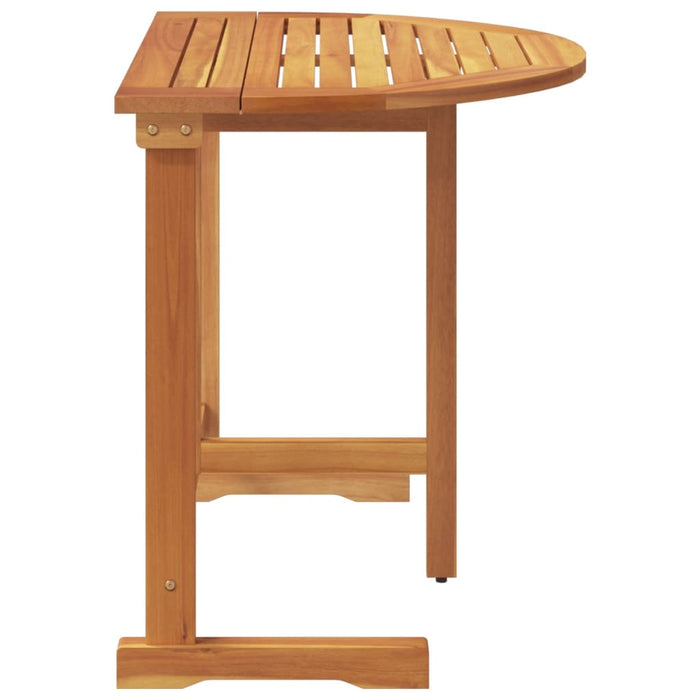 Folding Balcony Table 90X60X72 Cm Solid Wood Acacia Tlankl