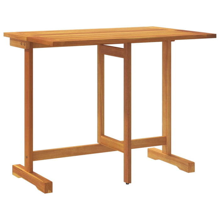 Folding Balcony Table 90X60X72 Cm Solid Wood Acacia Tlanki