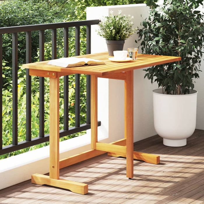 Folding Balcony Table 90X60X72 Cm Solid Wood Acacia Tlanki