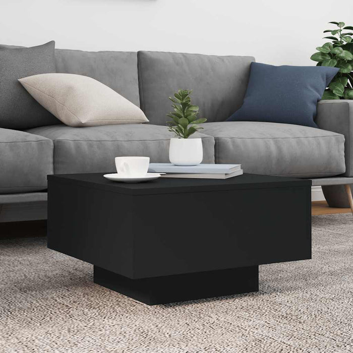 Coffee Table Black 55X55X31 Cm Engineered Wood Ntlpln