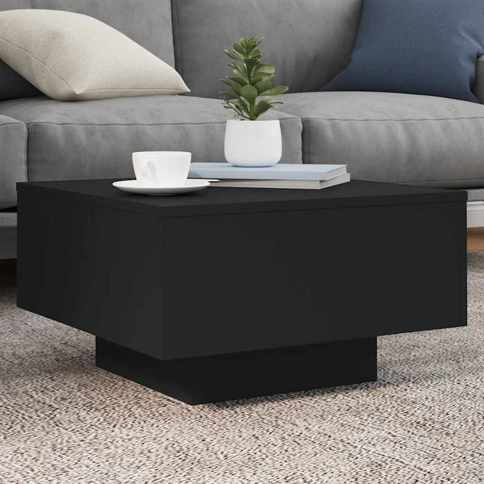 Coffee Table Black 55X55X31 Cm Engineered Wood Ntlpln