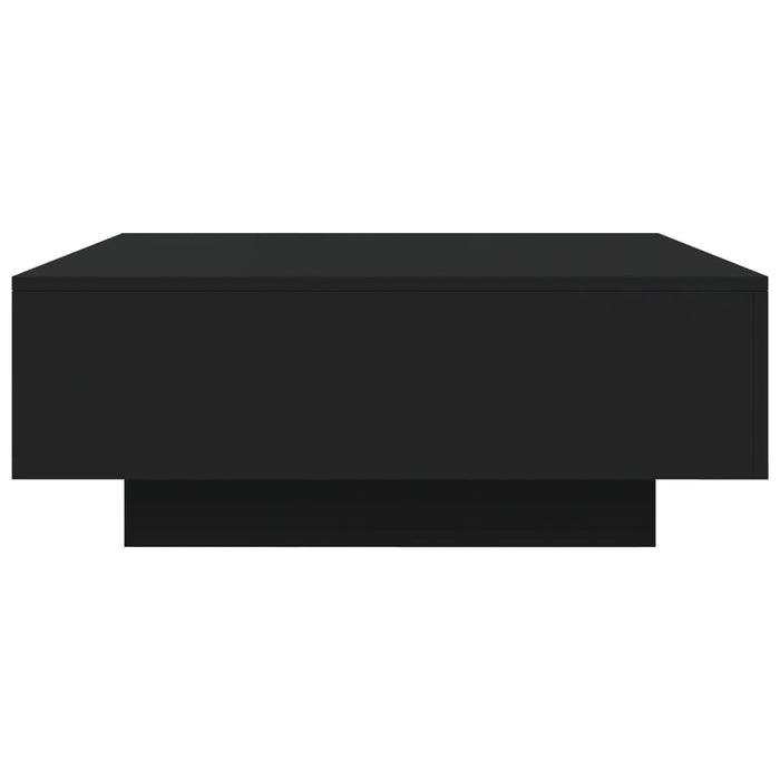 Coffee Table With Led Lights Black 80X80X31 Cm Ntlpnk