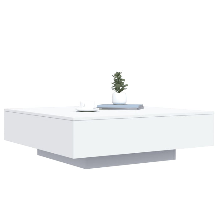 Coffee Table White 100X100X31 Cm Engineered Wood Ntlpkp