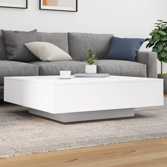 Coffee Table White 100X100X31 Cm Engineered Wood Ntlpkp