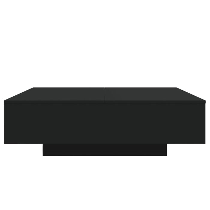 Coffee Table With Led Lights Black 100X100X31 Cm Ntllbt