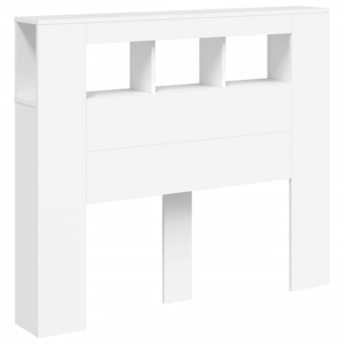 King Single Size Led Headboard White 120 Cm Engineered Wood Ntitti