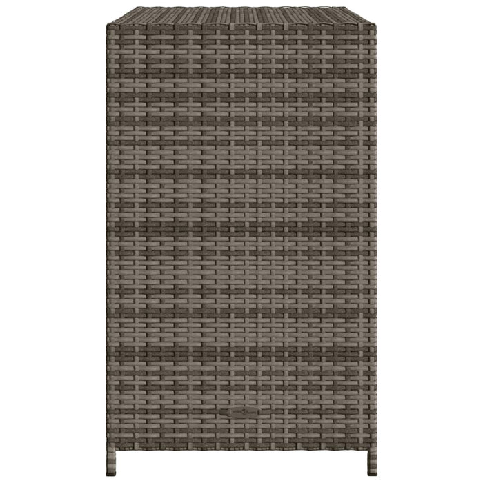 Garden Storage Cabinet Grey 83X45X76 Cm Poly Rattan Tlppap