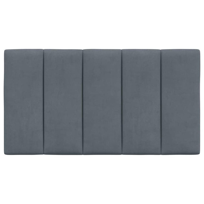 Single Size Headboard Cushion Dark Grey 90 Cm Velvet Tialpb