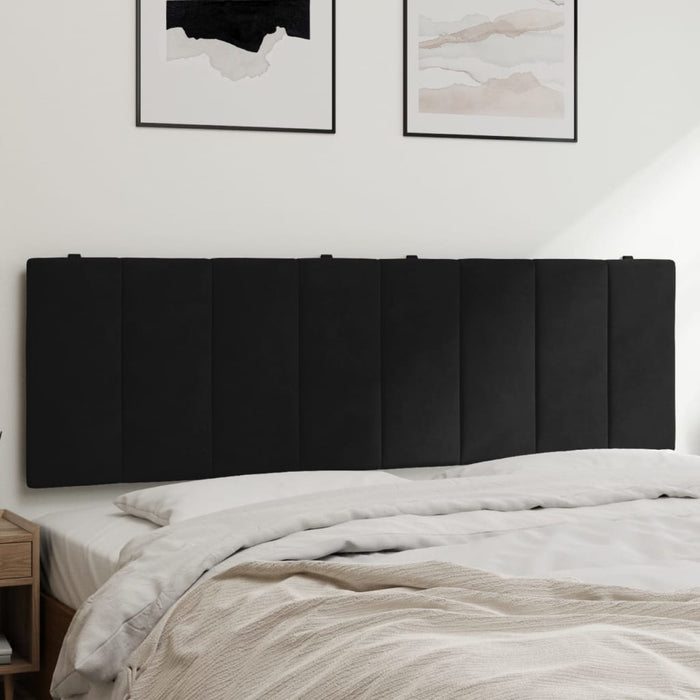 Queen Size Headboard Cushion Black 152 Cm Velvet Tialki